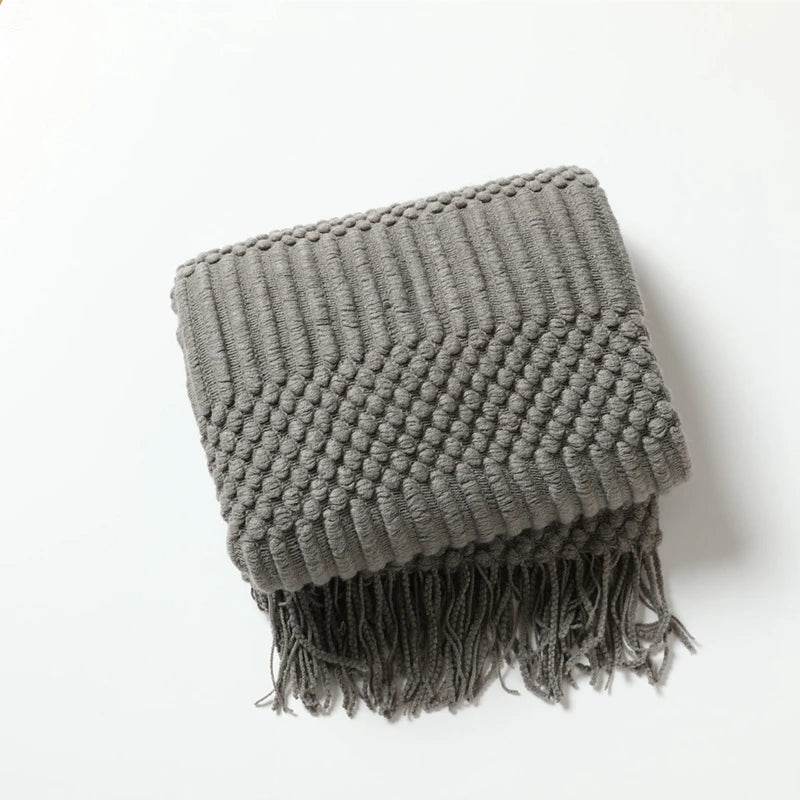100% Acrylic Soft Chunky Knit Throw Blanket - Sleep Galleria