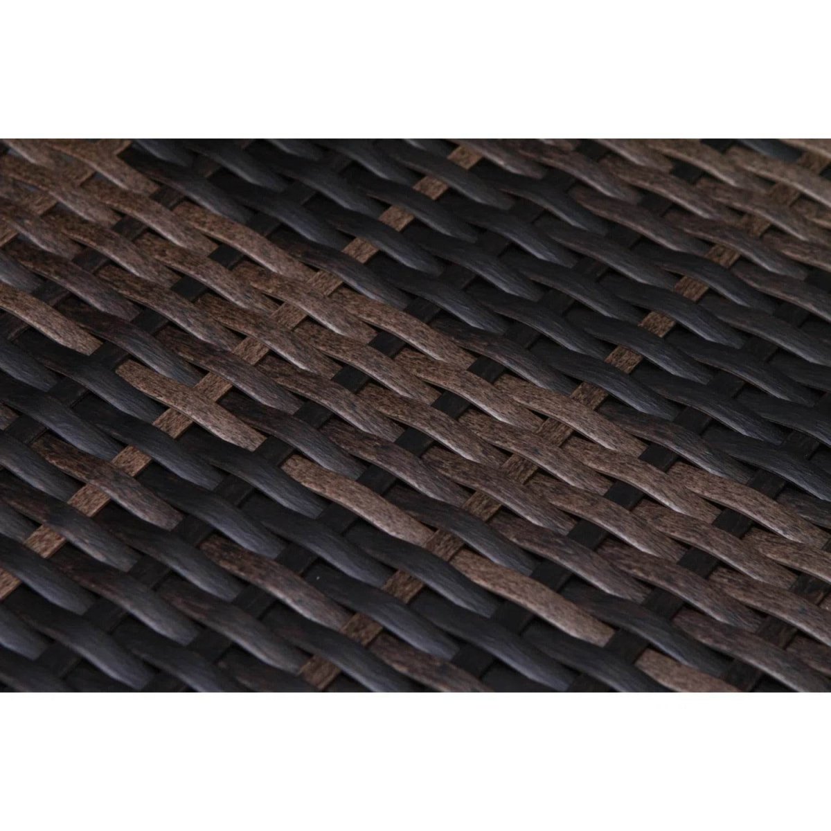 122 - Inch Handwoven HDPE Wicker Patio Sectional With Ottoman and Cushions - Serenova - Omega Lifestyles