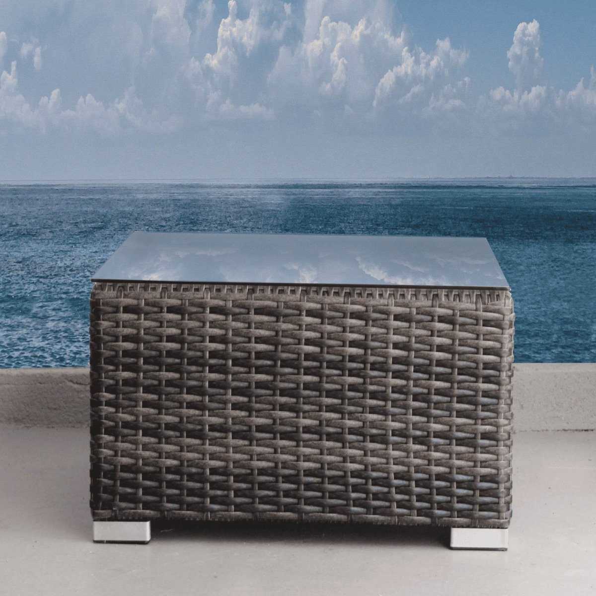 2 - Person Outdoor Rattan Wicker Seating Set With Cushions - Serenova - Omega Lifestyles