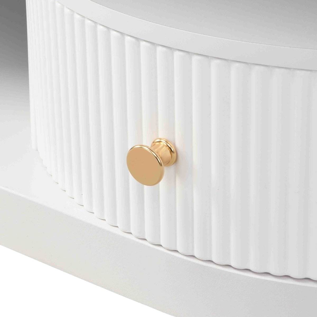 2-Piece Elegant MDF Metal Frame Coffee Table Set - Sleep Galleria