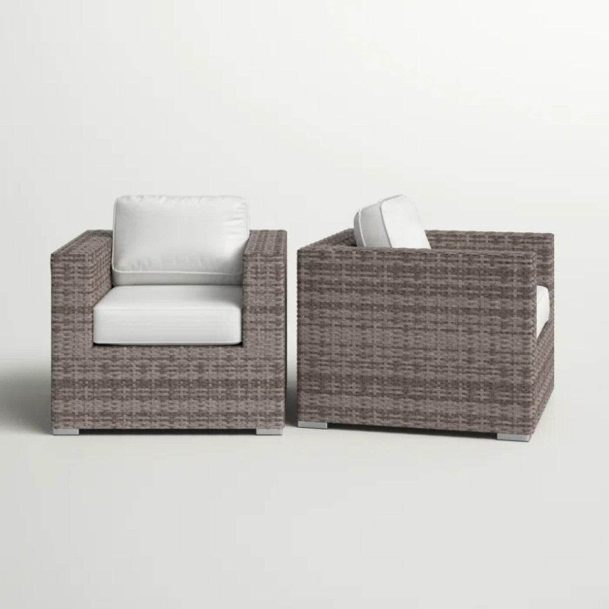 2 - Piece Outdoor Club Chair Set With Sunbrella Cushions - Serenova - Omega Lifestyles