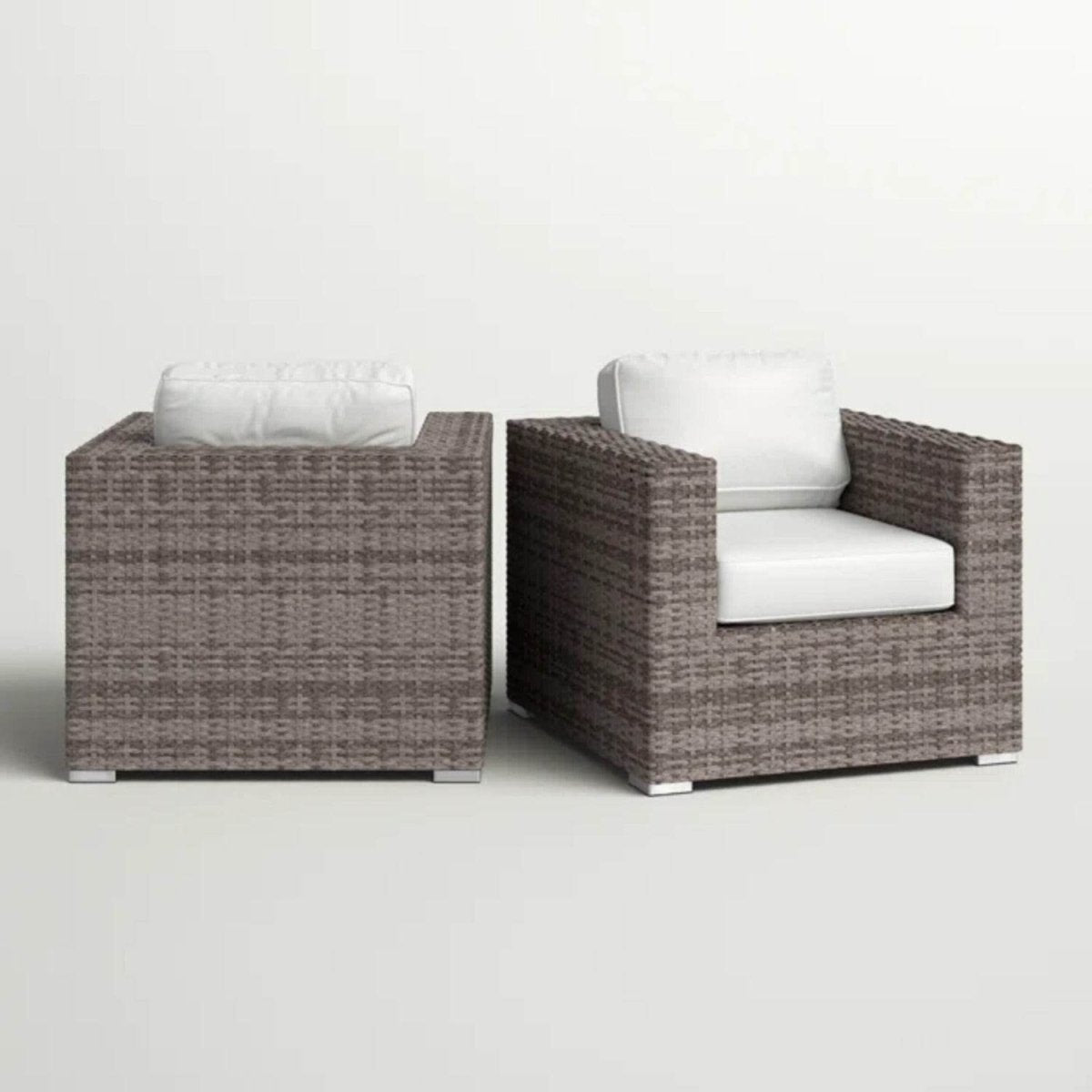 2 - Piece Outdoor Club Chair Set With Sunbrella Cushions - Serenova - Omega Lifestyles