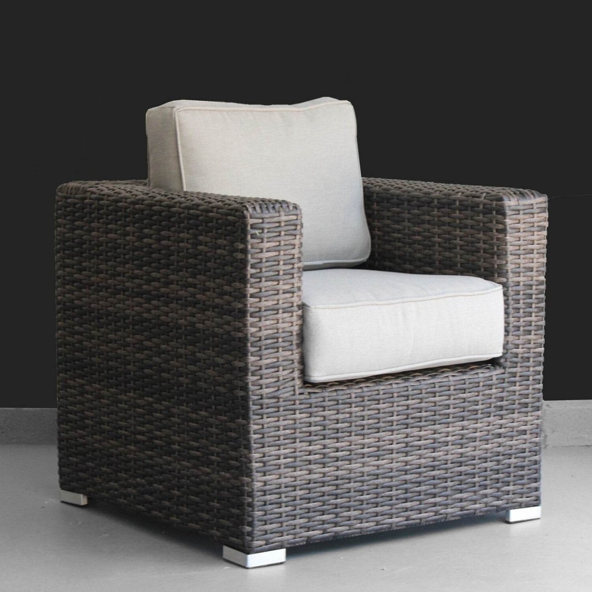 2 - Piece Outdoor Wicker Patio Club Chair Set With Cushions - Serenova - Omega Lifestyles
