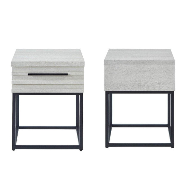 2-Piece Plush Upholstered Platform Bed Frame Set - Omega Lifestyles