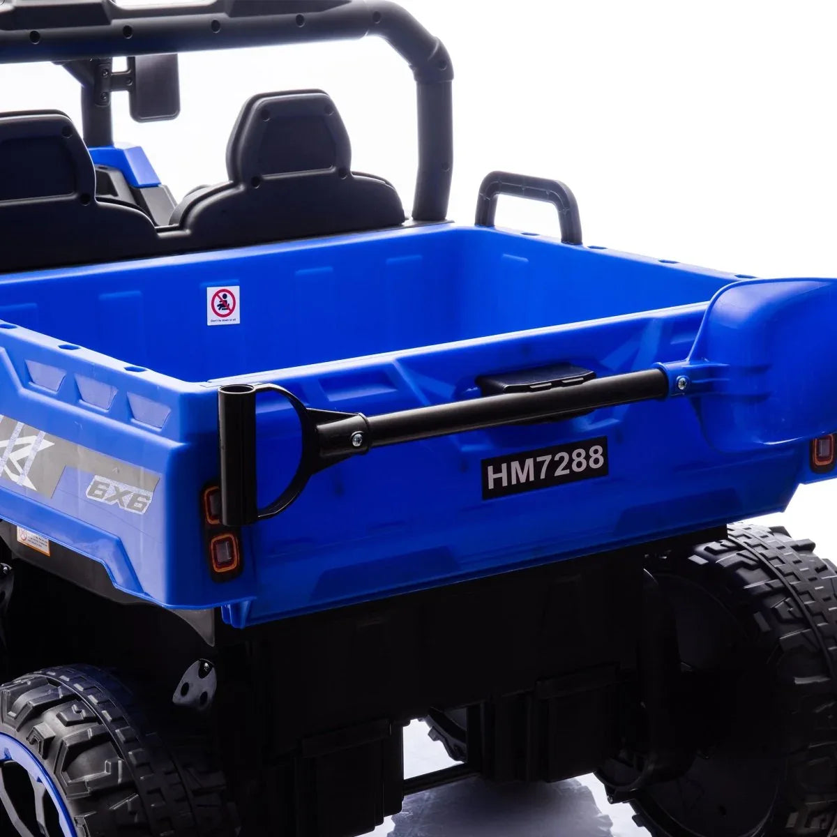 24-Inch Two-Seater 24V Kids Ride-On Electric Dump Truck - Omega Lifestyles