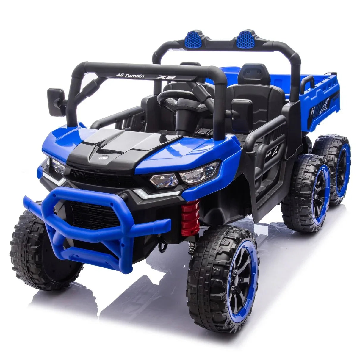 24-Inch Two-Seater 24V Kids Ride-On Electric Dump Truck - Omega Lifestyles