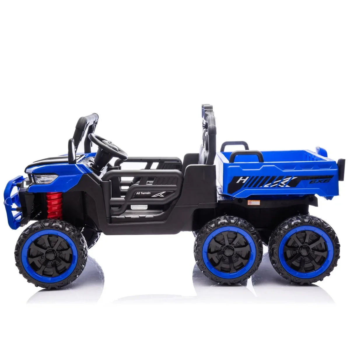 24-Inch Two-Seater 24V Kids Ride-On Electric Dump Truck - Omega Lifestyles