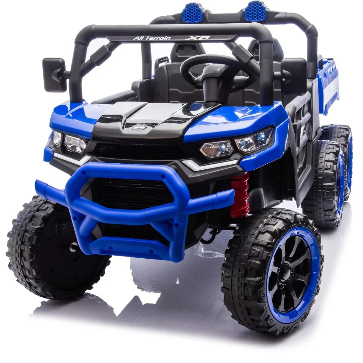 24-Inch Two-Seater 24V Kids Ride-On Electric Dump Truck - Omega Lifestyles