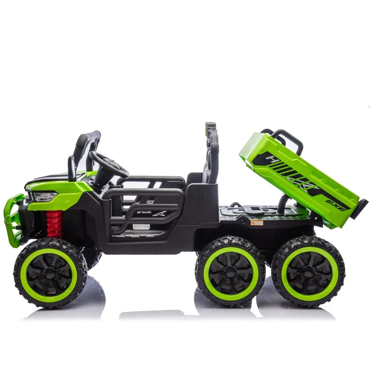 24V Two-Seater Kids Electric Ride-On Dump Truck - Omega Lifestyles