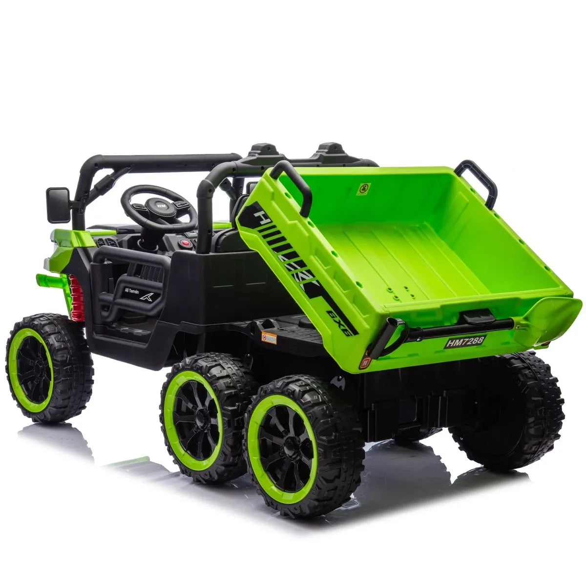 24V Two-Seater Kids Electric Ride-On Dump Truck - Omega Lifestyles