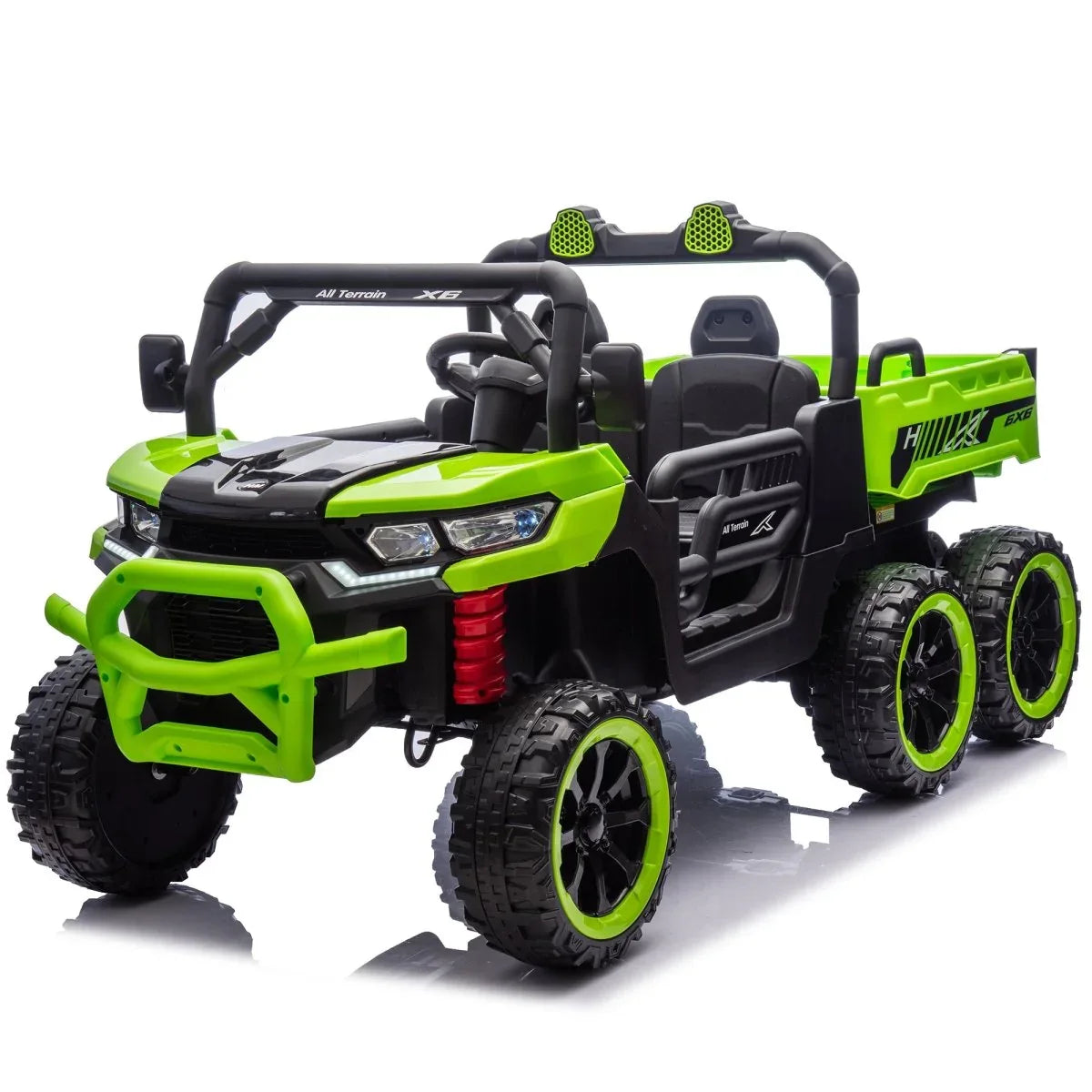24V Two-Seater Kids Electric Ride-On Dump Truck - Omega Lifestyles