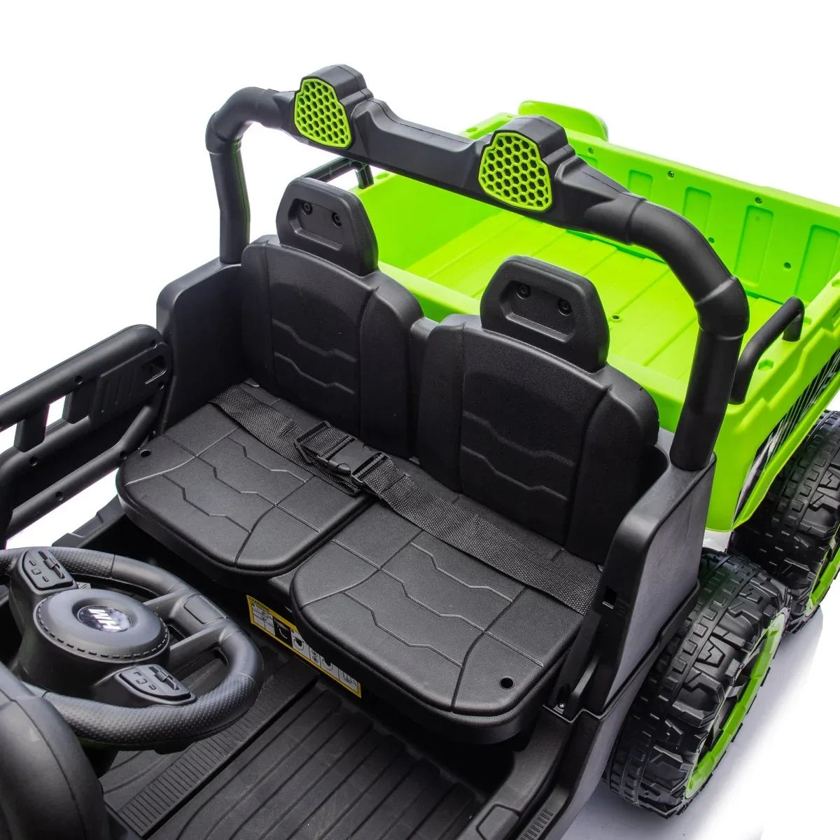 24V Two-Seater Kids Electric Ride-On Dump Truck - Omega Lifestyles