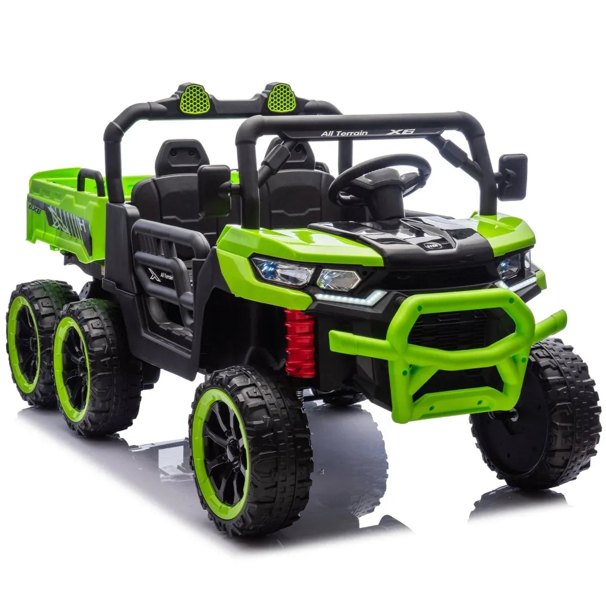 24V Two-Seater Kids Electric Ride-On Dump Truck - Omega Lifestyles
