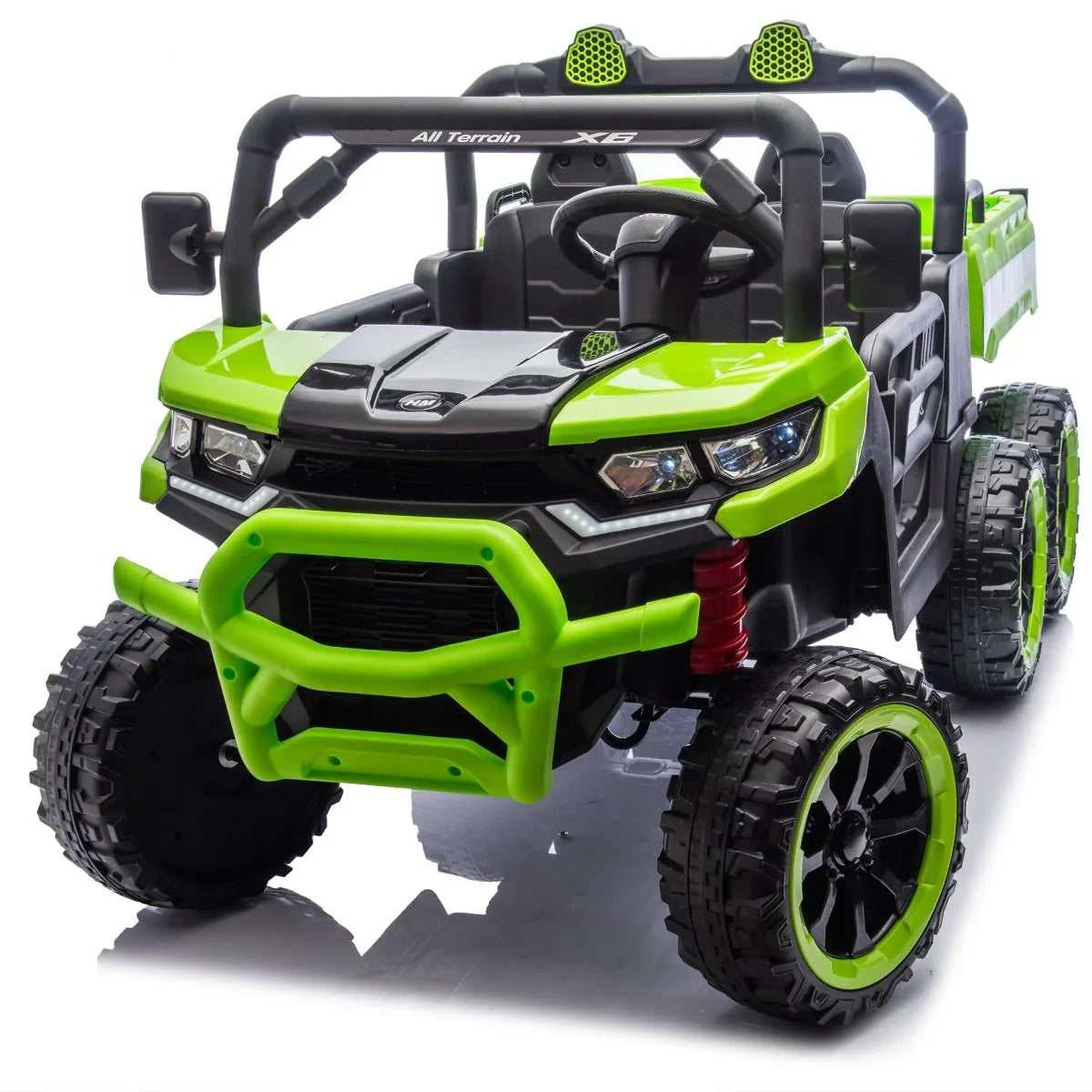 24V Two-Seater Kids Electric Ride-On Dump Truck - Omega Lifestyles