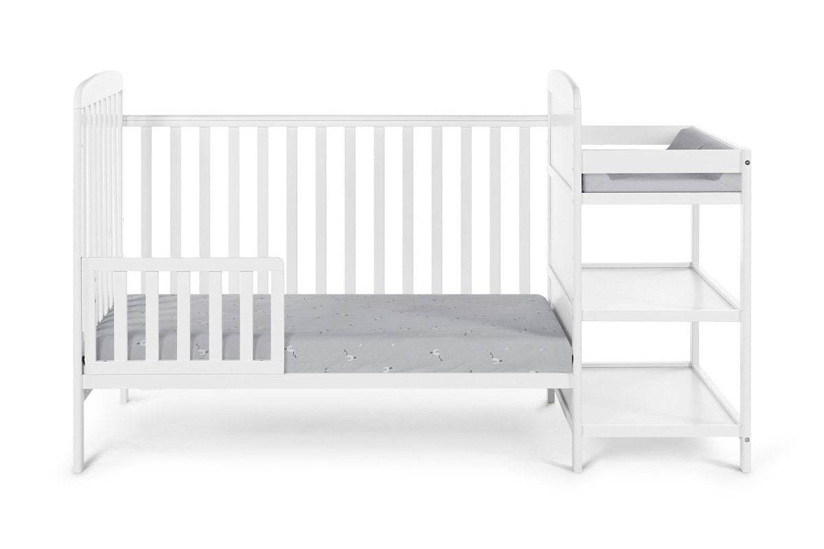 3-in-1 Convertible Solid Wood Crib And Changing Table - Sleep Galleria