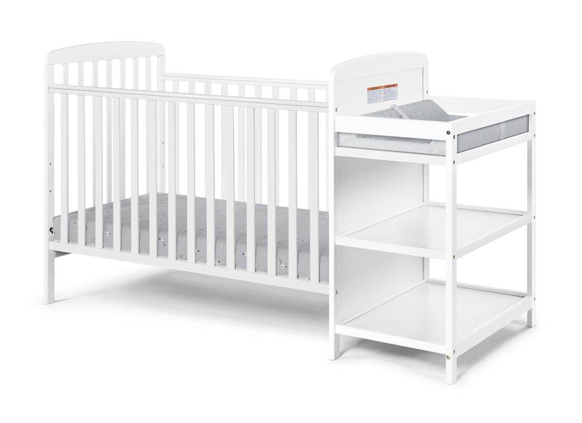 3-in-1 Convertible Solid Wood Crib And Changing Table - Sleep Galleria