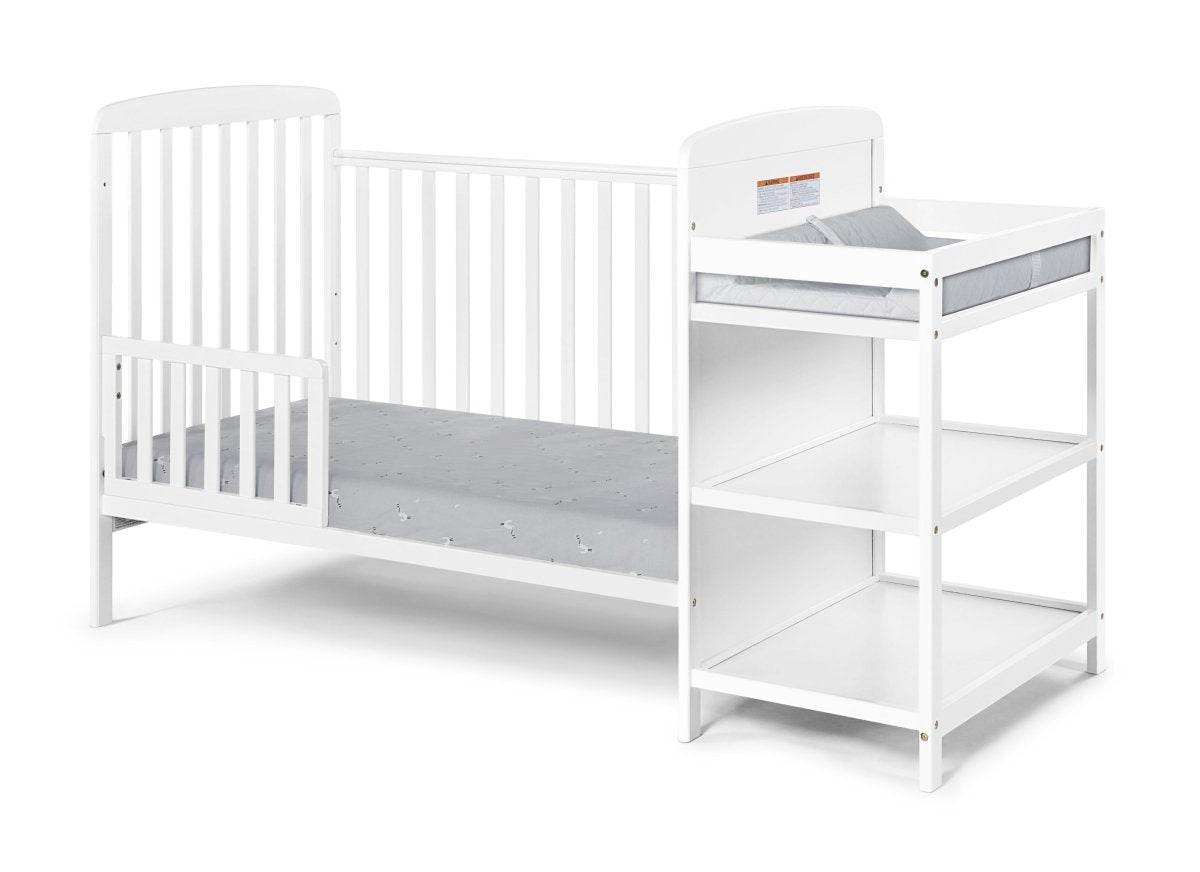 3-in-1 Convertible Solid Wood Crib And Changing Table - Sleep Galleria