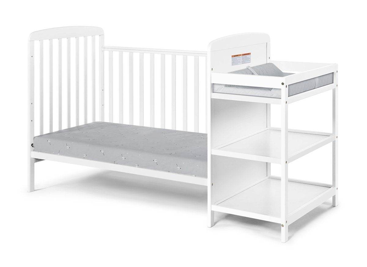 3-in-1 Convertible Solid Wood Crib And Changing Table - Sleep Galleria
