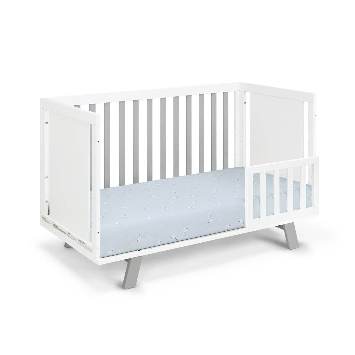 3-in-1 Convertible Solid Wood Island Crib - Sleep Galleria