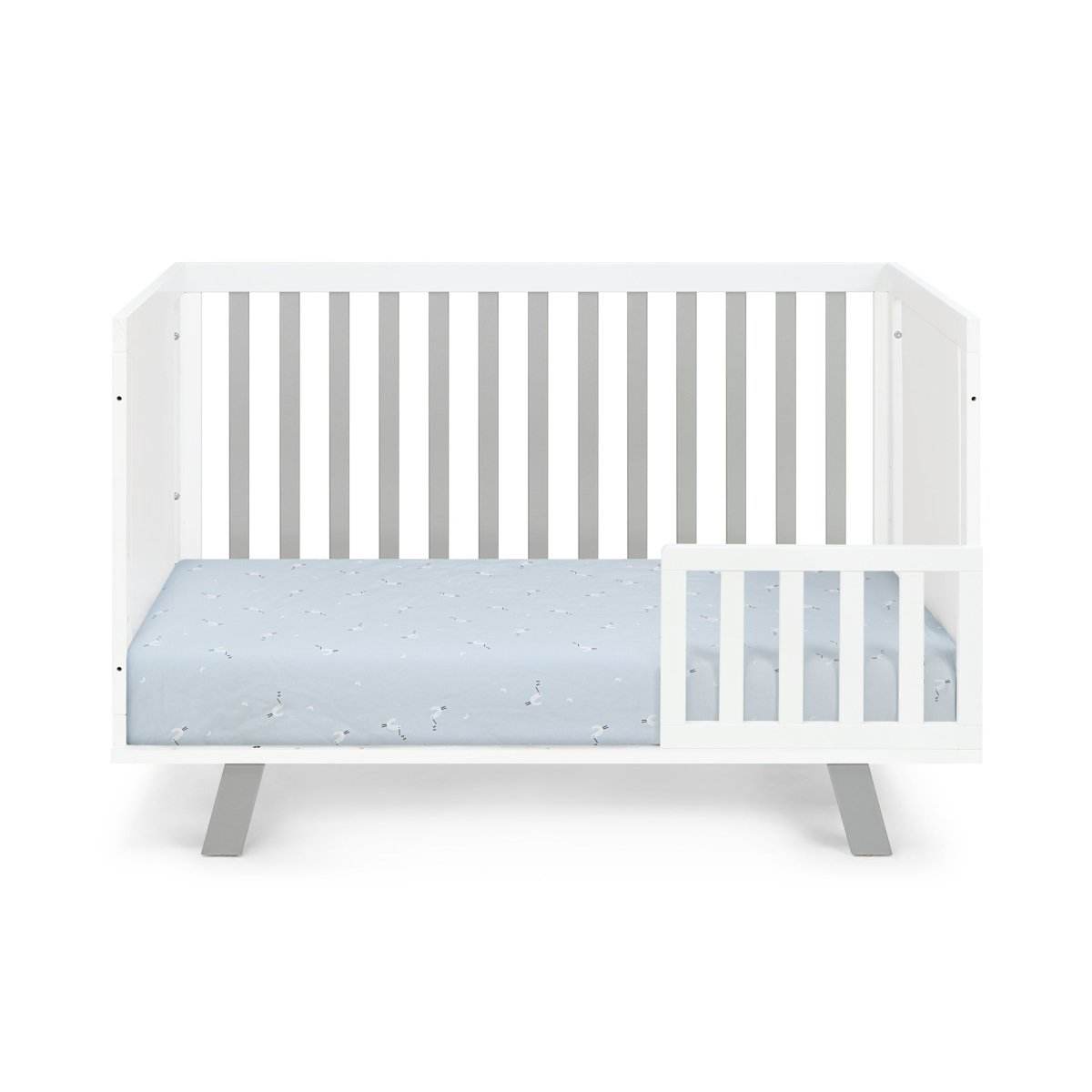 3-in-1 Convertible Solid Wood Island Crib - Sleep Galleria
