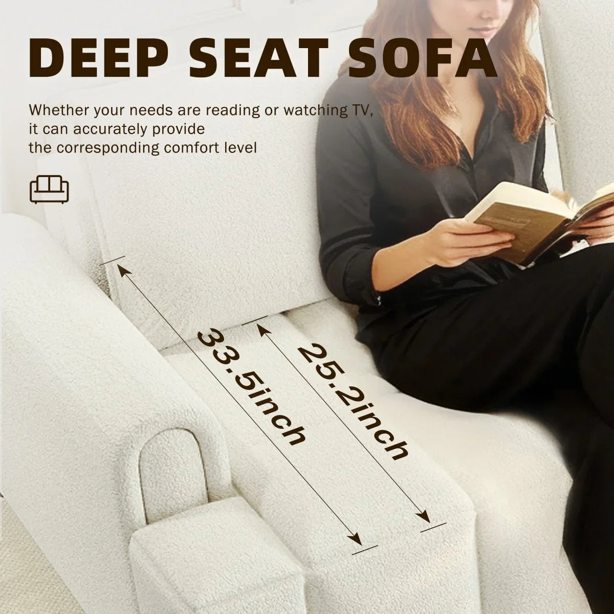 3-In-1 Convertible Teddy Fabric Sleeper Sofa Bed - Omega Lifestyles