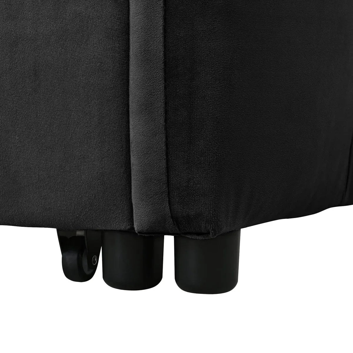 3-in-1 Convertible Velvet Sofa Bed With Reclining Backrest - Omega Lifestyles