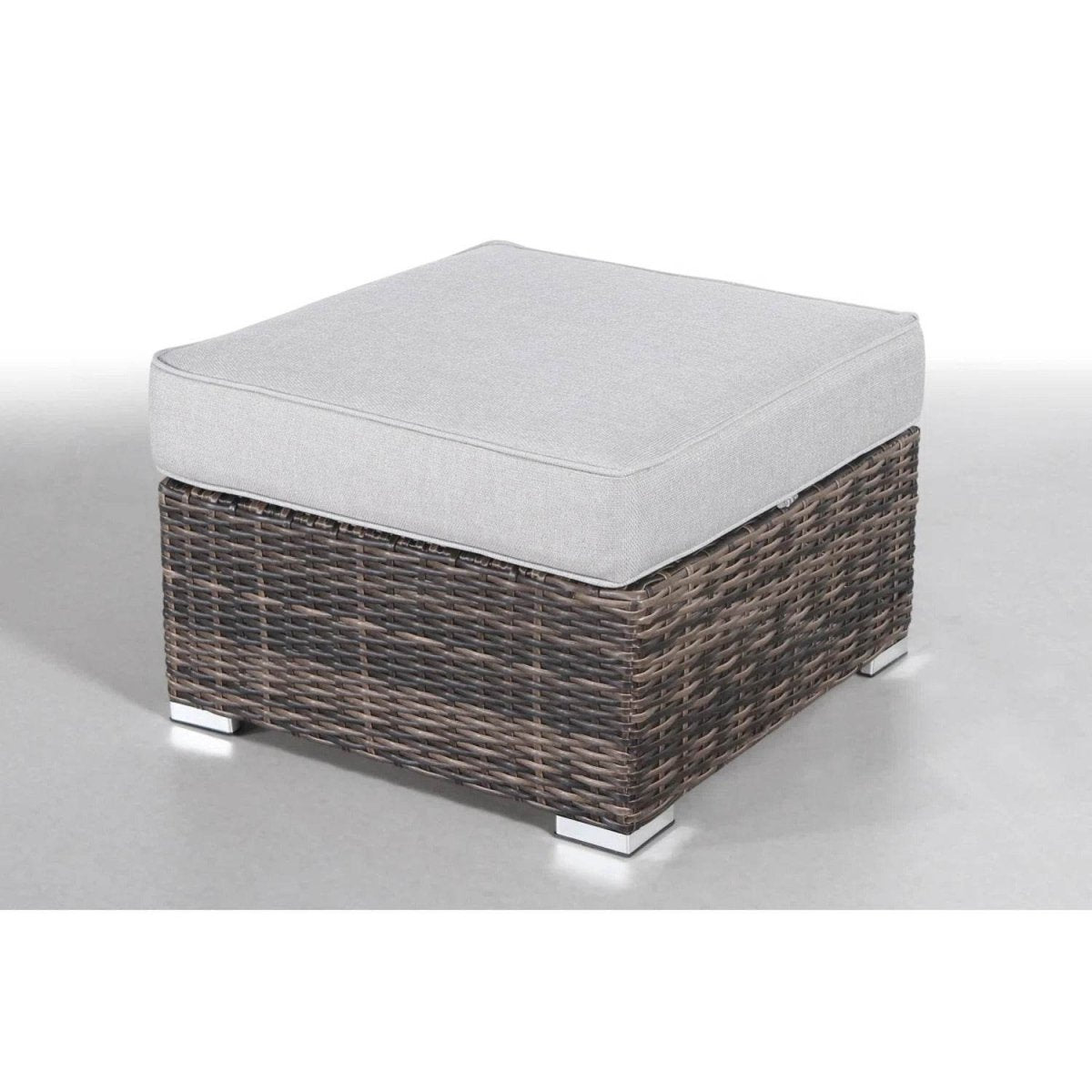 3 - Piece Brown Wicker Outdoor Seating Group With Cushions - Serenova - Omega Lifestyles