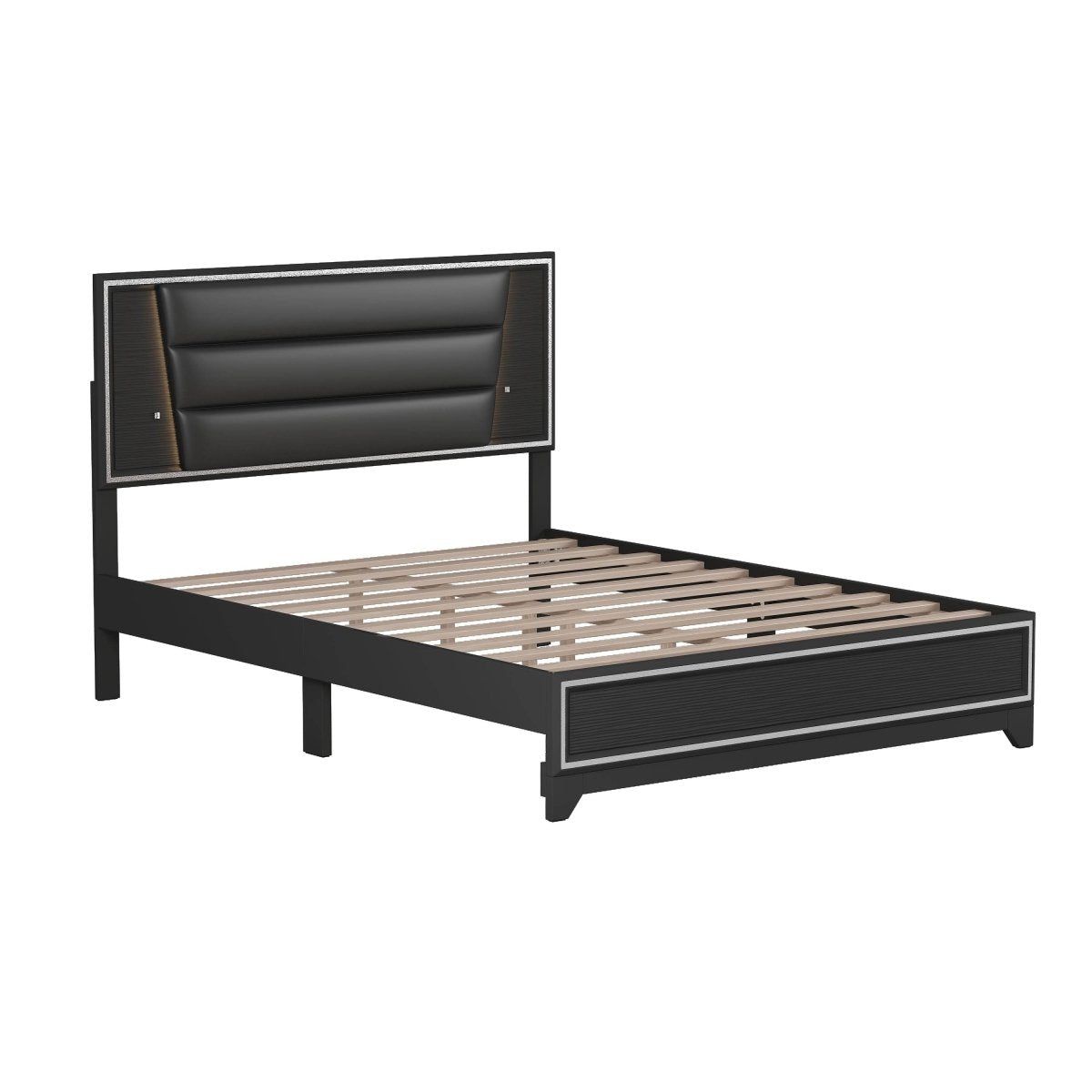 3-Piece Upholstered Bed Frame Nightstand Dresser Set - Omega Lifestyles