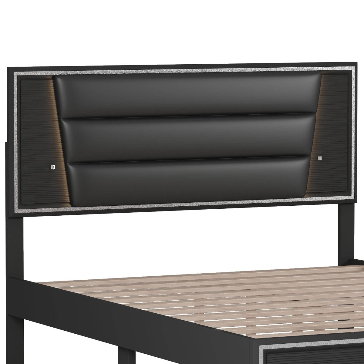 3-Piece Upholstered Bed Frame Nightstand Dresser Set - Omega Lifestyles