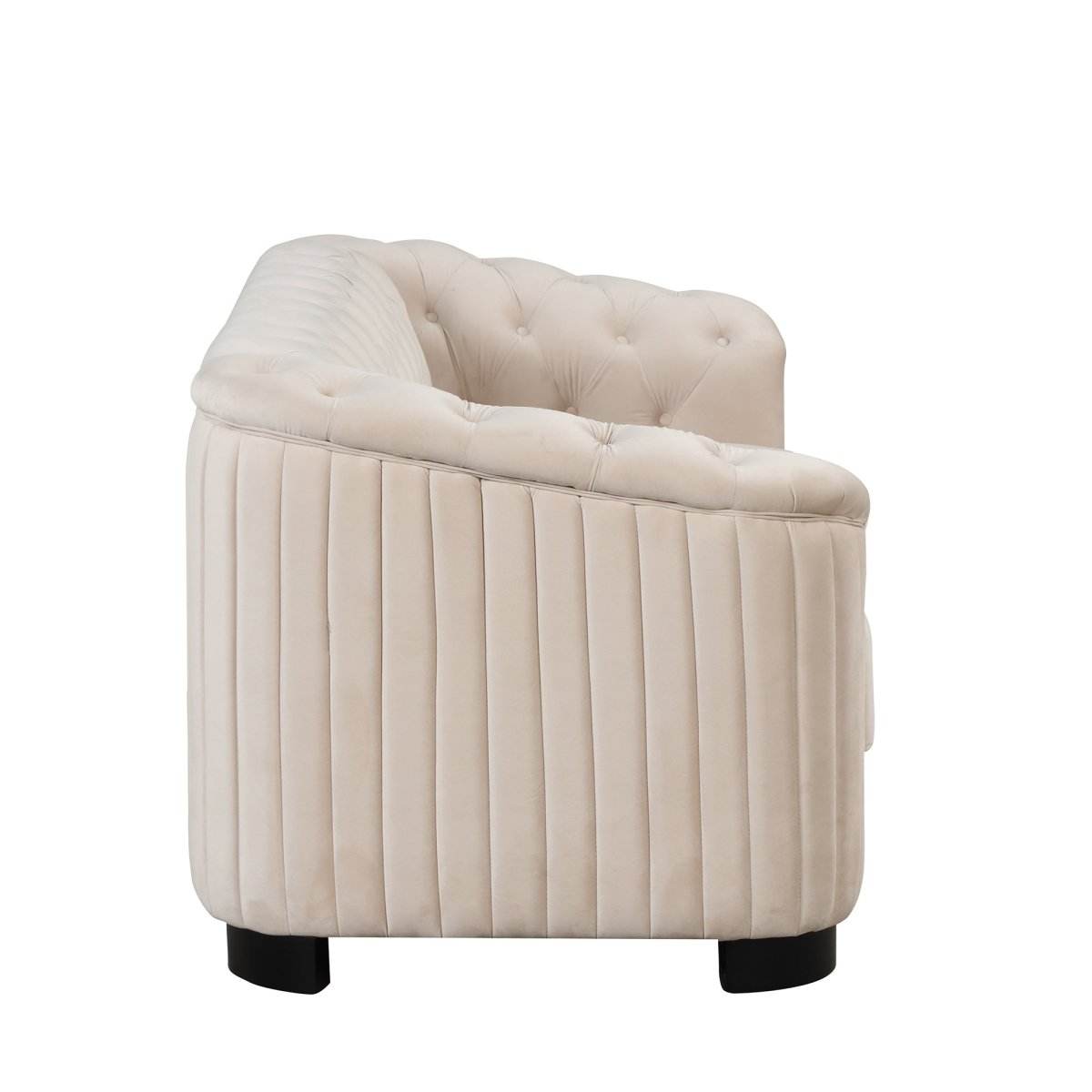 3-Piece Velvet Sofa Set With Rubber Wood Legs - Sleep Galleria