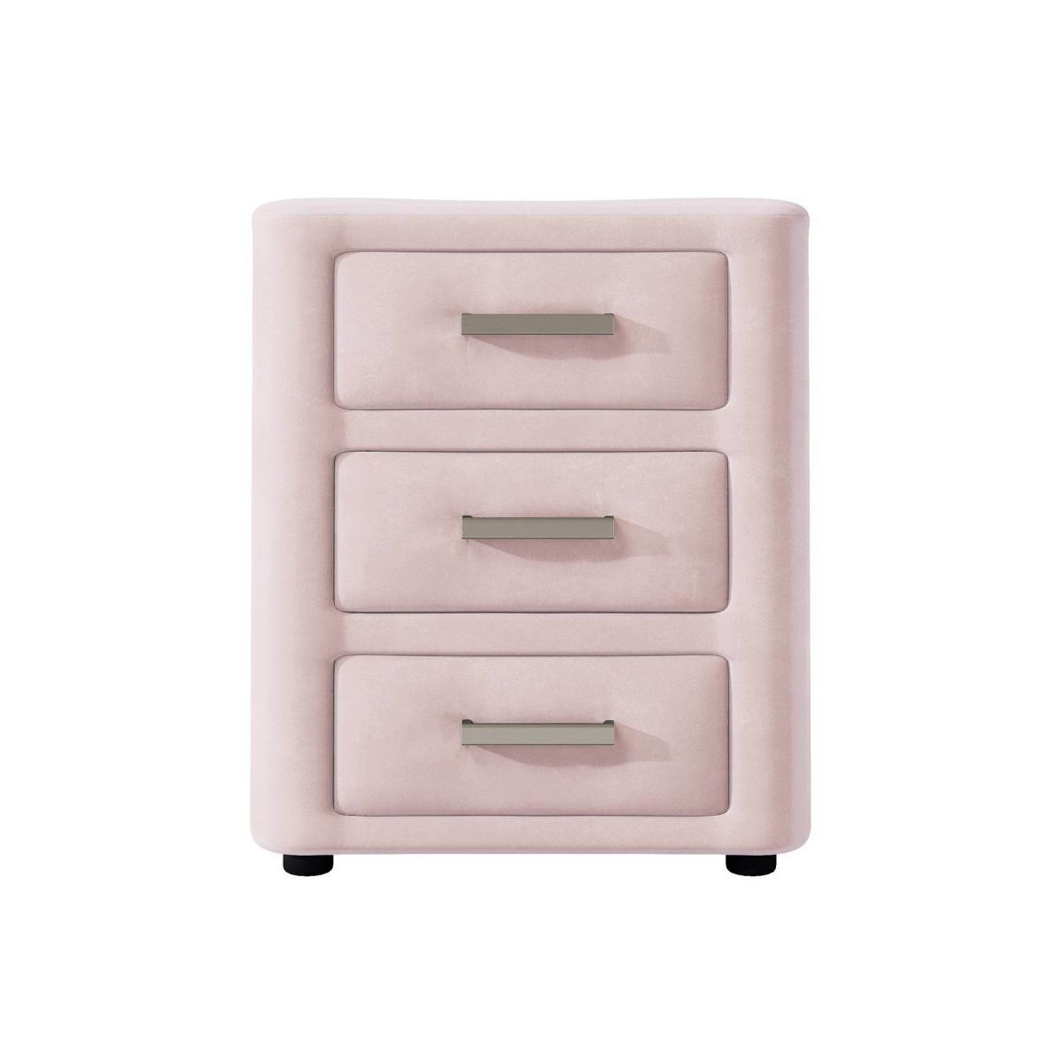 3 Piece Velvet Upholstered Platform Bed Frame Set - Omega Lifestyles