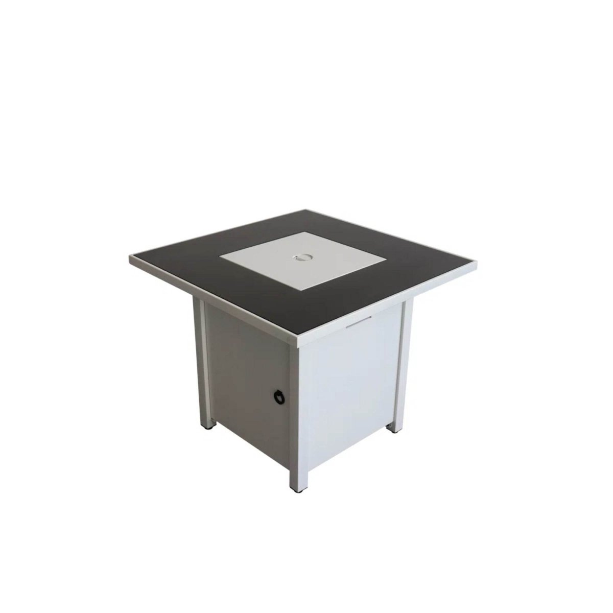 30 - Inch Powder - Coated Stainless Steel Square Fire Pit Table - Serenova - Omega Lifestyles