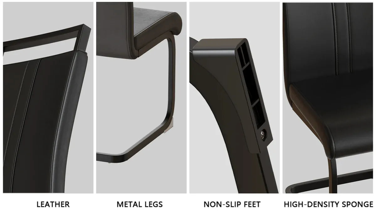 31.5-Inch Black Tulip Round Dining Table Set With Chairs - Omega Lifestyles