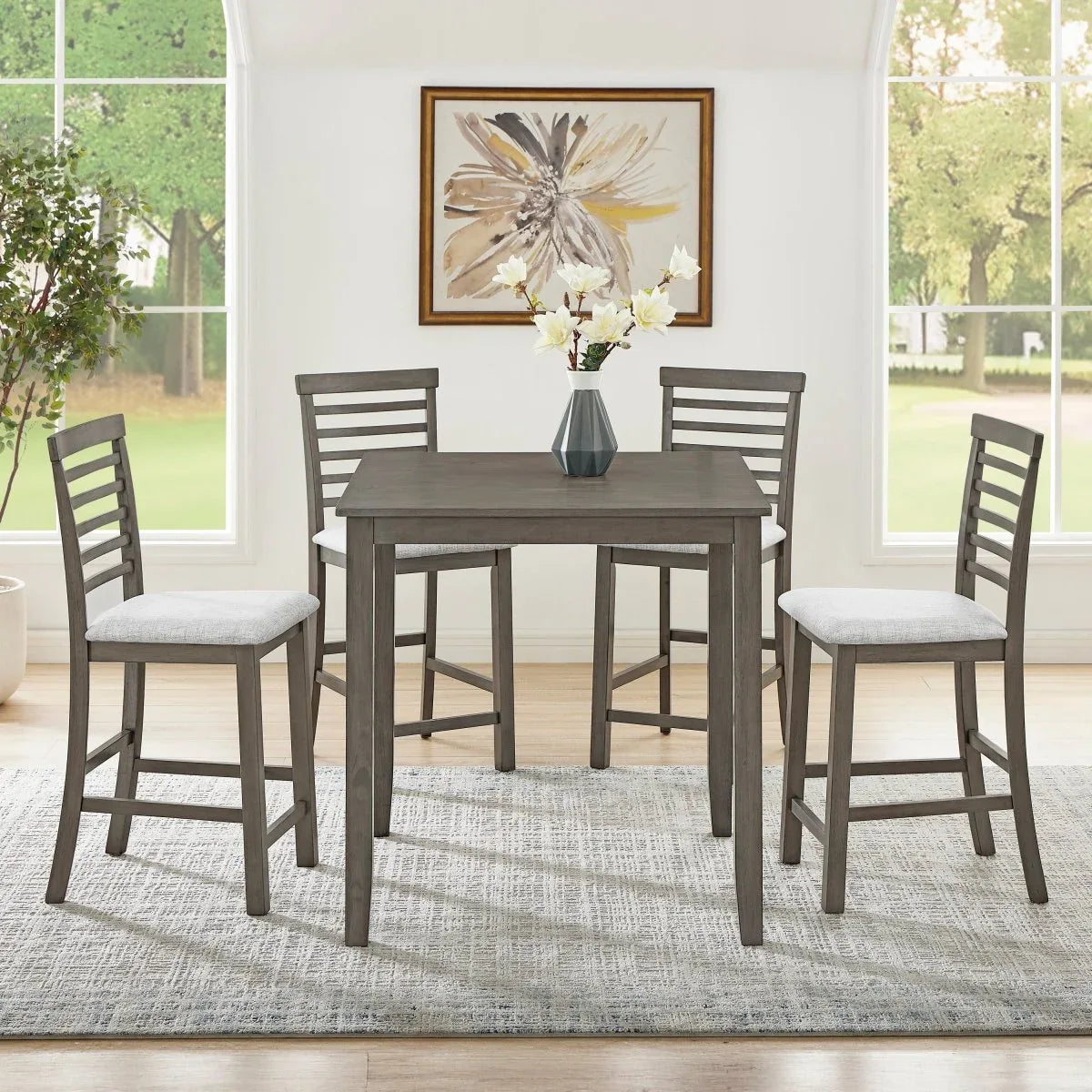 5-Piece Retro Style Dining Table And Chairs Set - Omega Lifestyles