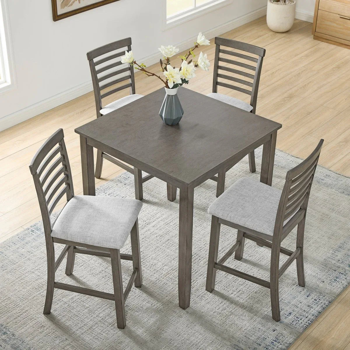 5-Piece Retro Style Dining Table And Chairs Set - Omega Lifestyles