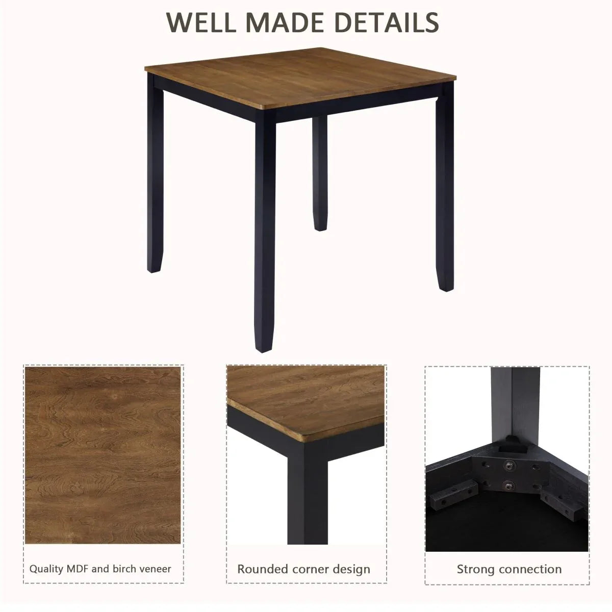 5-Piece Timeless Farmhouse Counter Height Dining Set - Omega Lifestyles