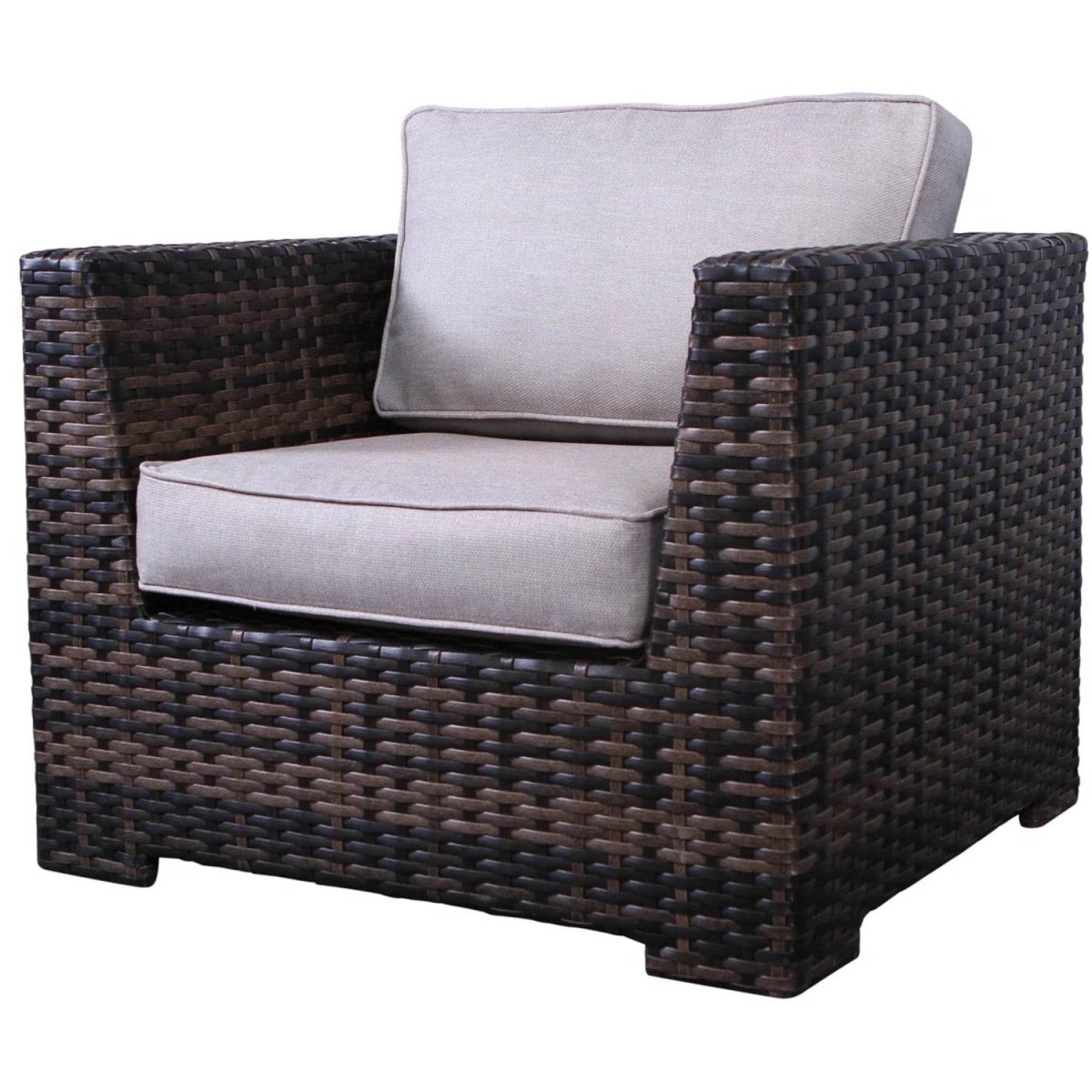 5 - Piece Weather - Resistant Brown Wicker Patio Chair Set - Serenova - Omega Lifestyles