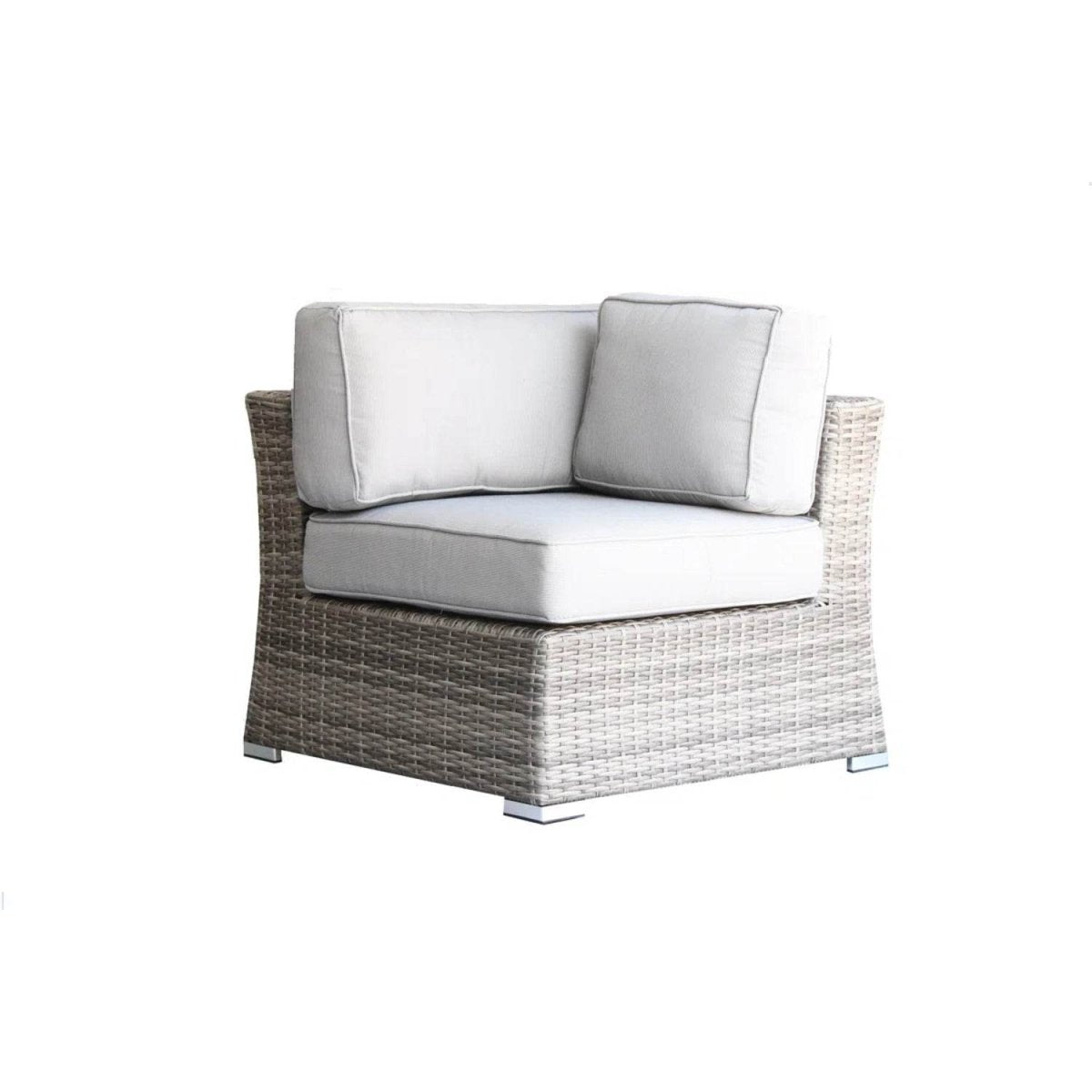 6 - Piece Outdoor Wicker Sectional Seating Set With Cushions - Serenova - Omega Lifestyles