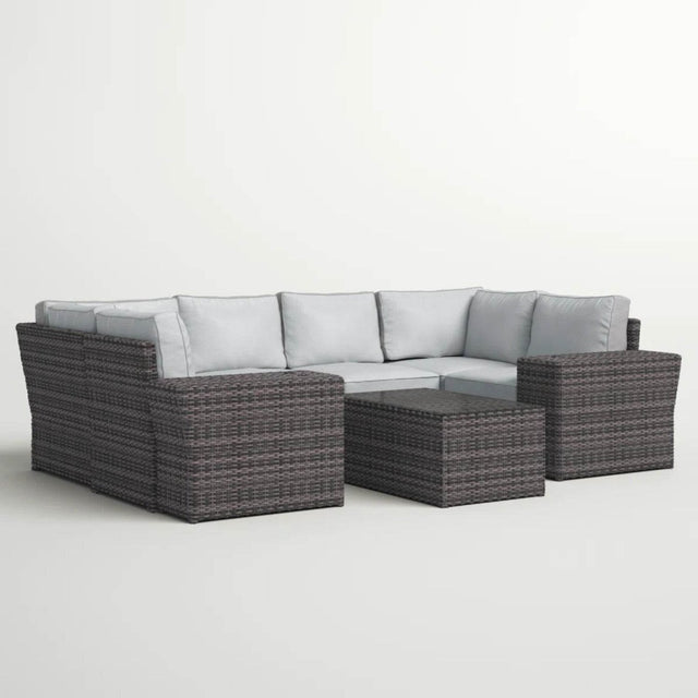 9-Piece Outdoor Wicker Sofa Set With Cushions Fully Assembled - Omega Lifestyles