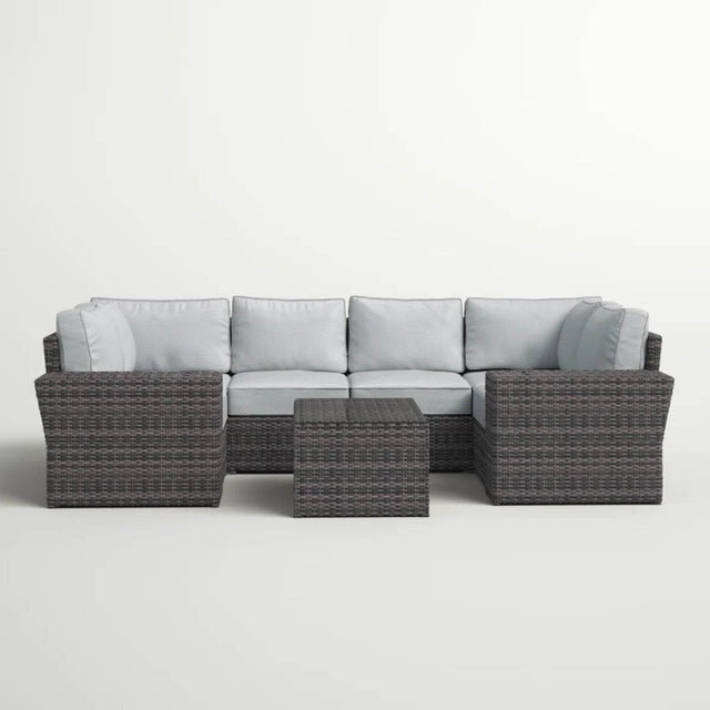 9-Piece Outdoor Wicker Sofa Set With Cushions Fully Assembled - Omega Lifestyles