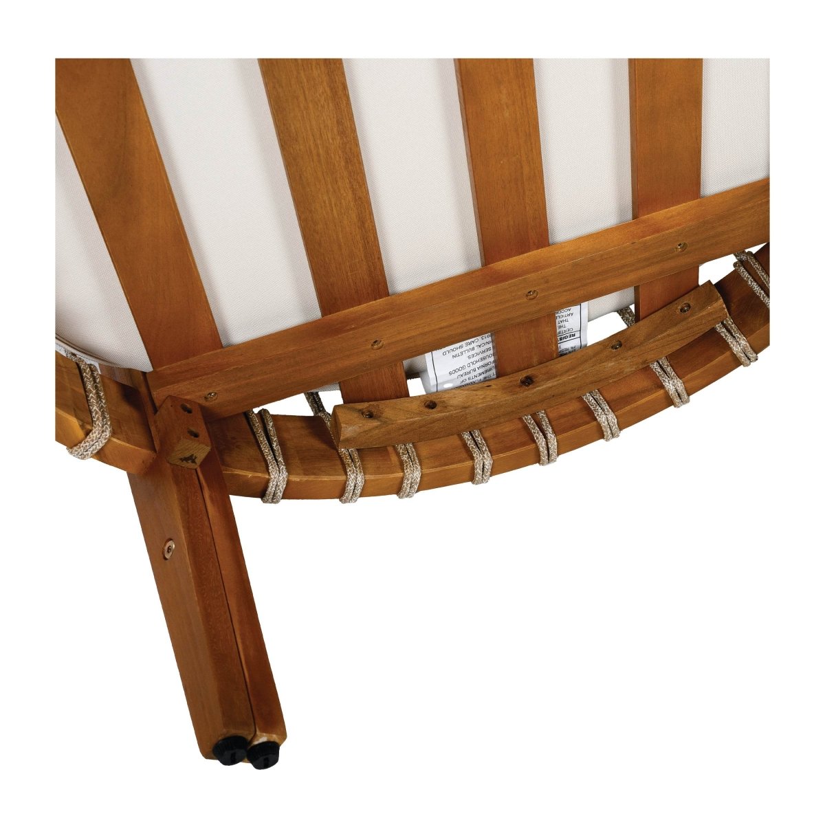Acacia Wood Outdoor Club Chair With Handwoven Rope Accents - Sleep Galleria