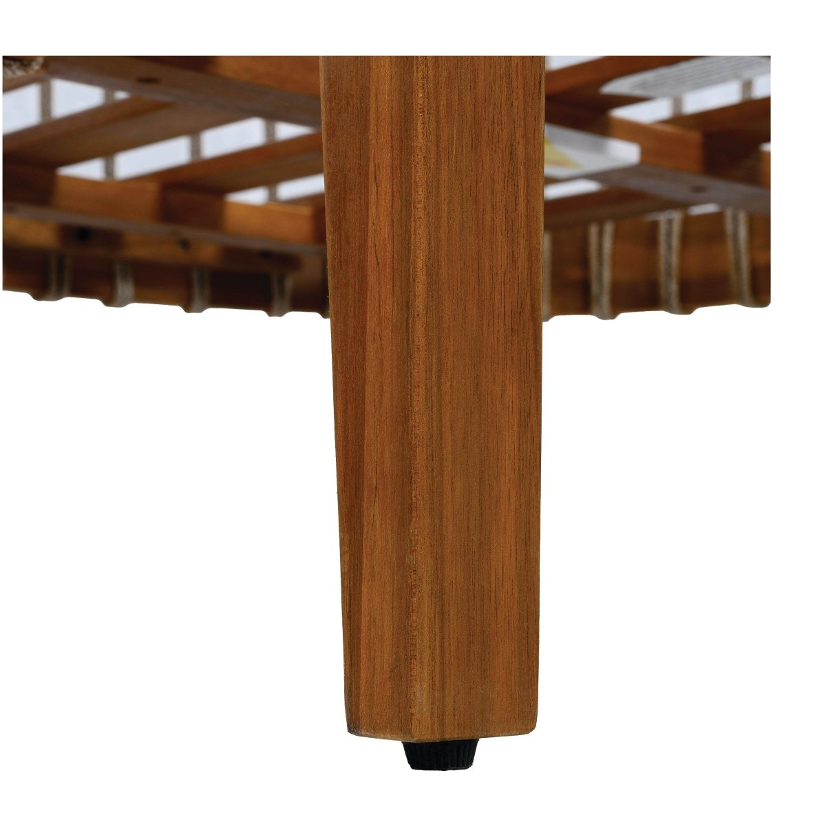 Acacia Wood Outdoor Club Chair With Handwoven Rope Accents - Sleep Galleria