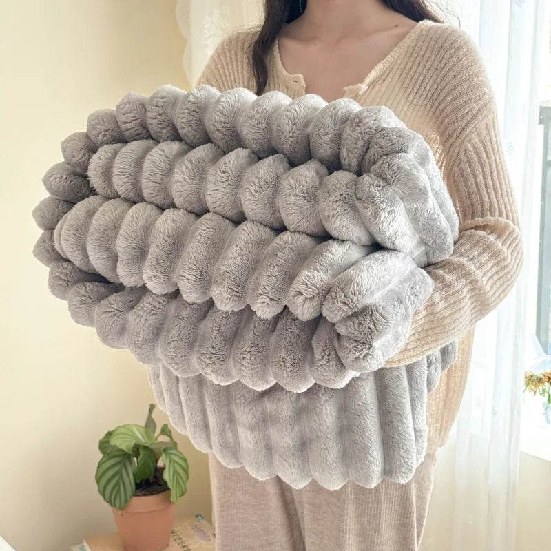 All-Season Soft Polyester Knit Flannel Blanket - Sleep Galleria