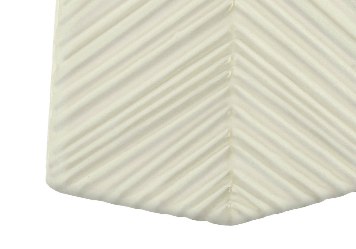 Art Deco Ceramic Table Lamp With Ivory Linen Shade - Sleep Galleria