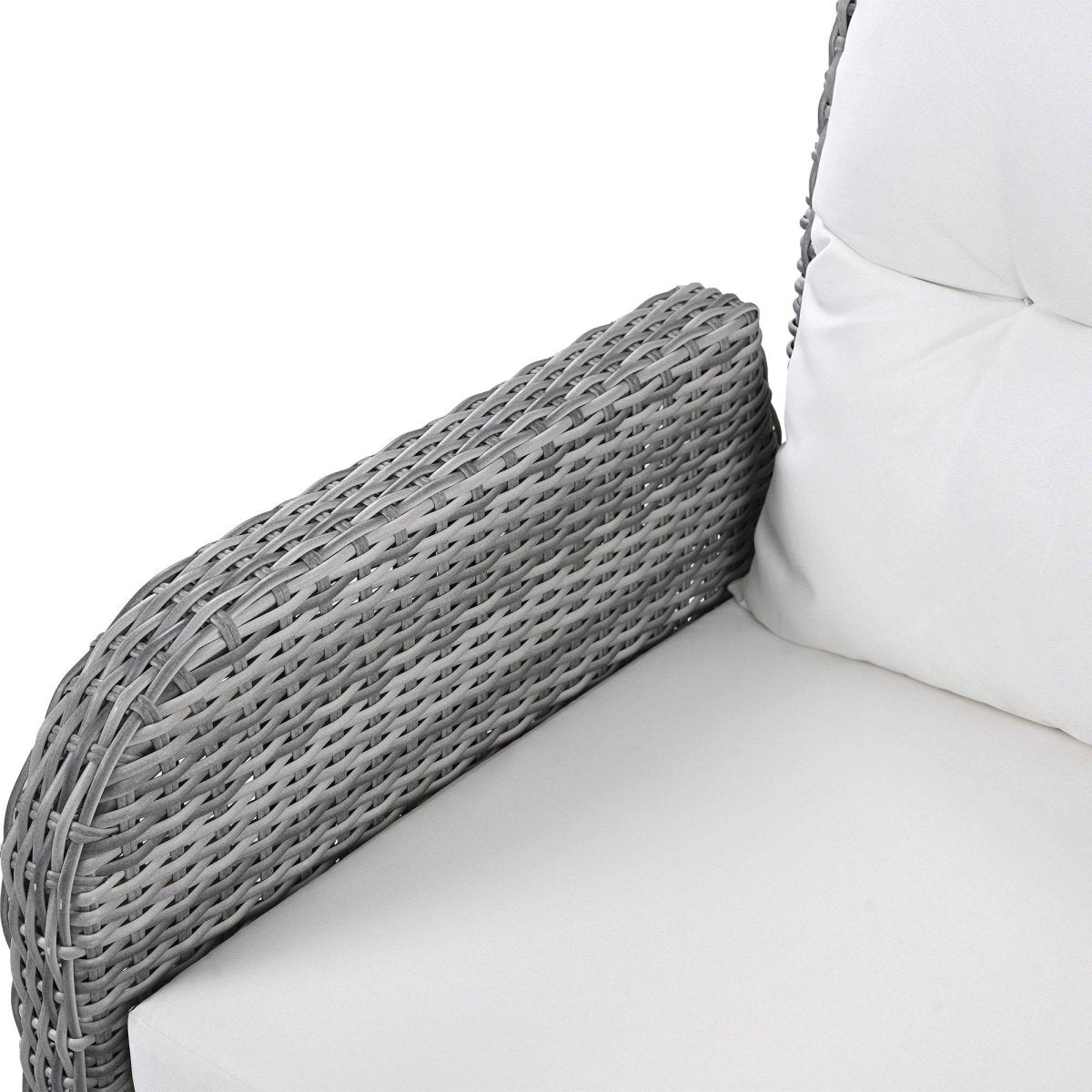 Beige Outdoor Patio Rattan Sectional Furniture Set - Serenova - Omega Lifestyles