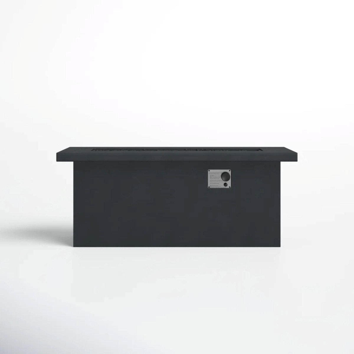 Charcoal Concrete Propane Outdoor Fire Pit Table - Serenova - Omega Lifestyles