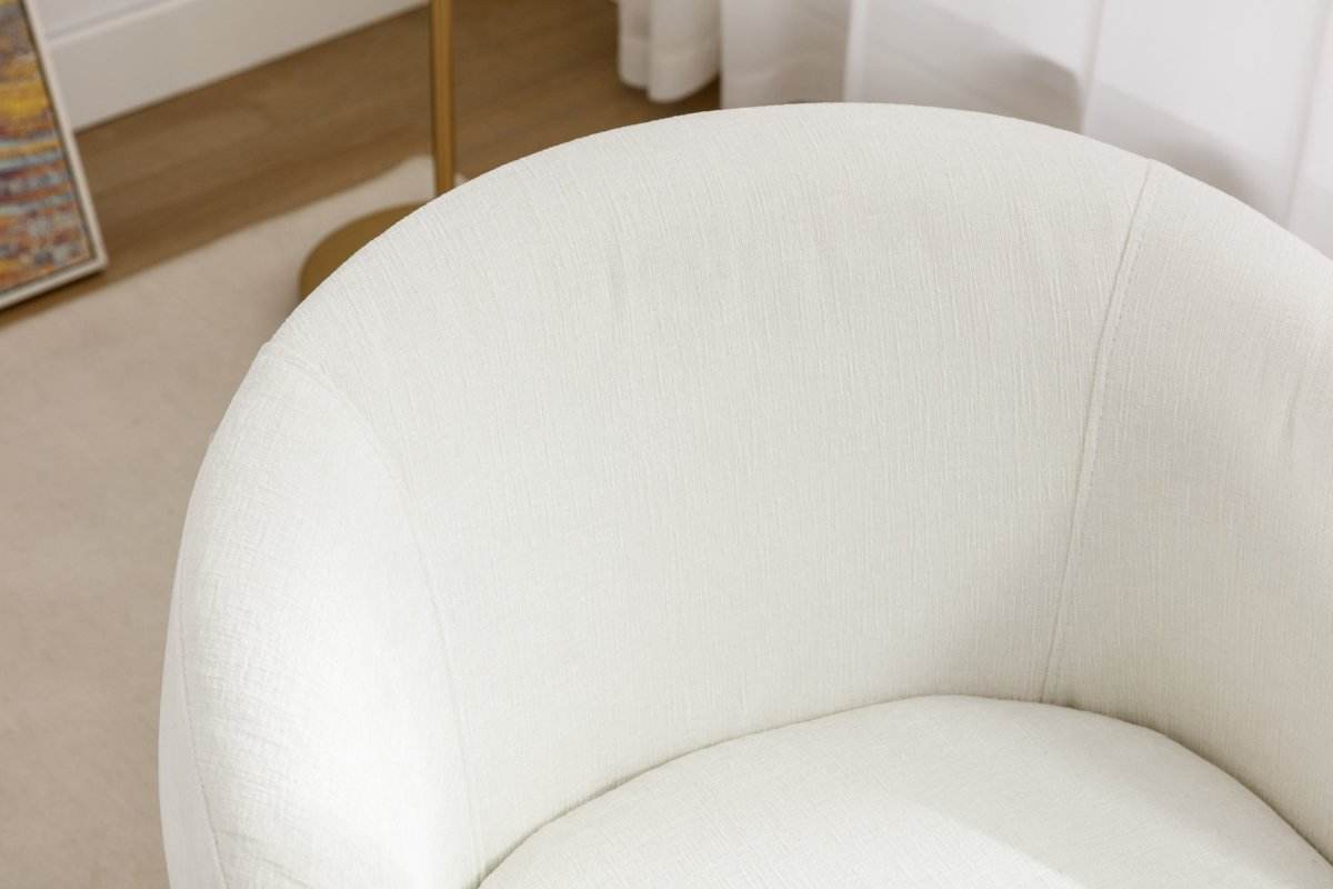 Chenille Fabric Upholstered Swivel Accent Armchair - Sleep Galleria