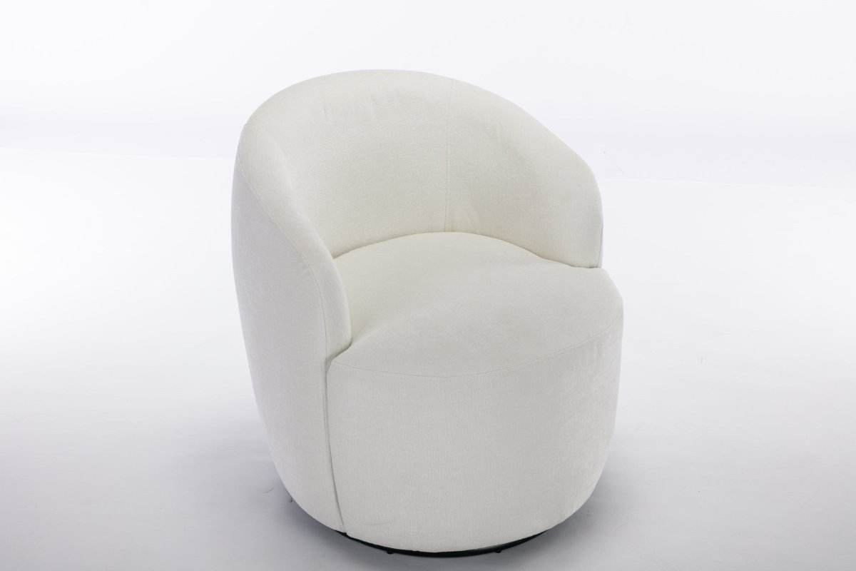 Chenille Fabric Upholstered Swivel Accent Armchair - Sleep Galleria