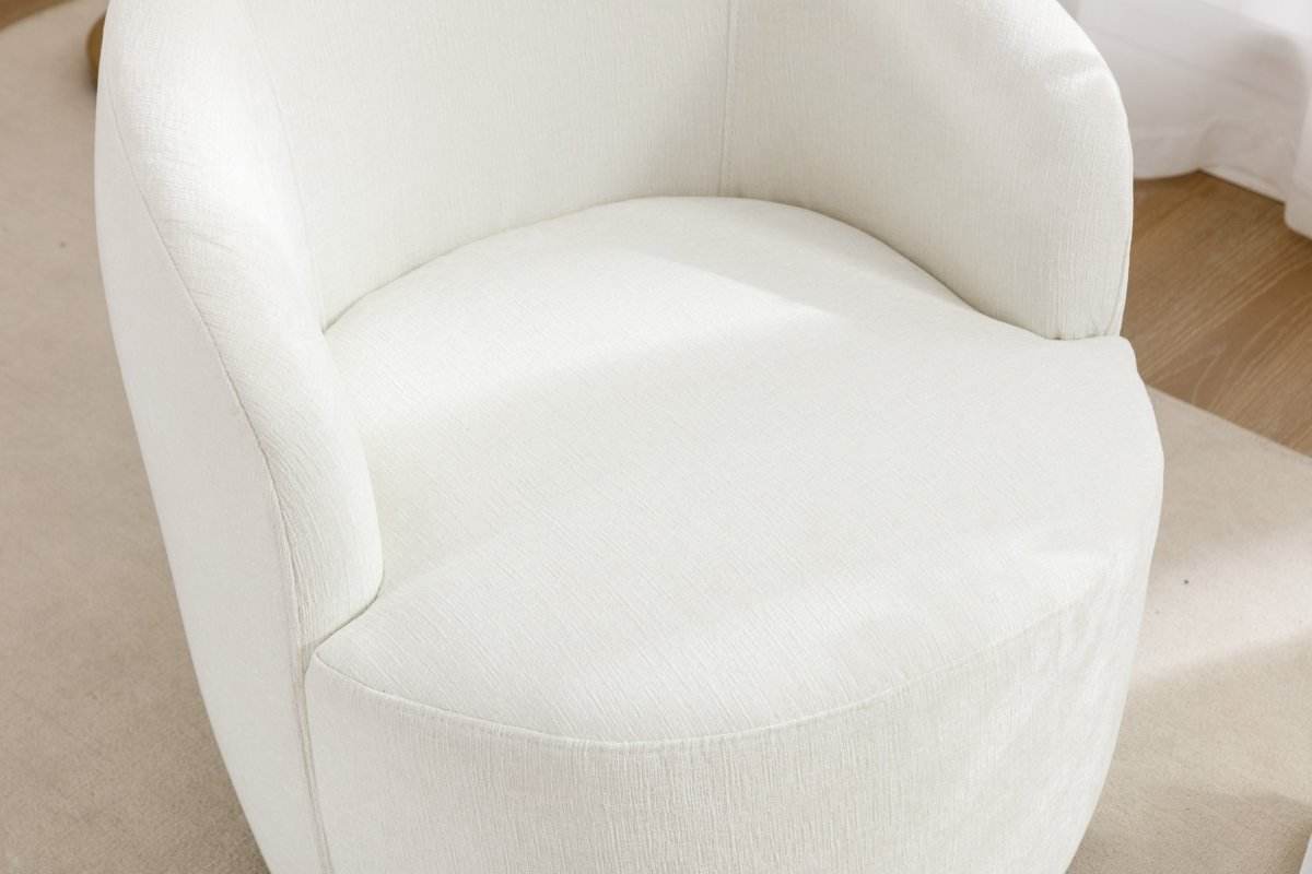 Chenille Fabric Upholstered Swivel Accent Armchair - Sleep Galleria