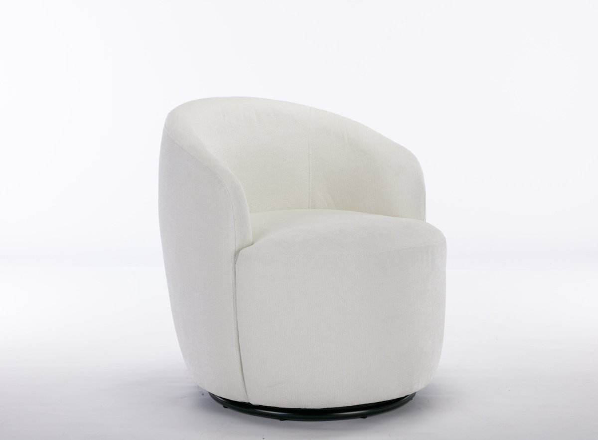 Chenille Fabric Upholstered Swivel Accent Armchair - Sleep Galleria